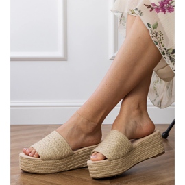 Bež espadrilles na platformi 2