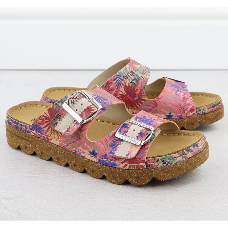 Rieker V8751-90 Ženske papuče ružičaste ružičasta 1