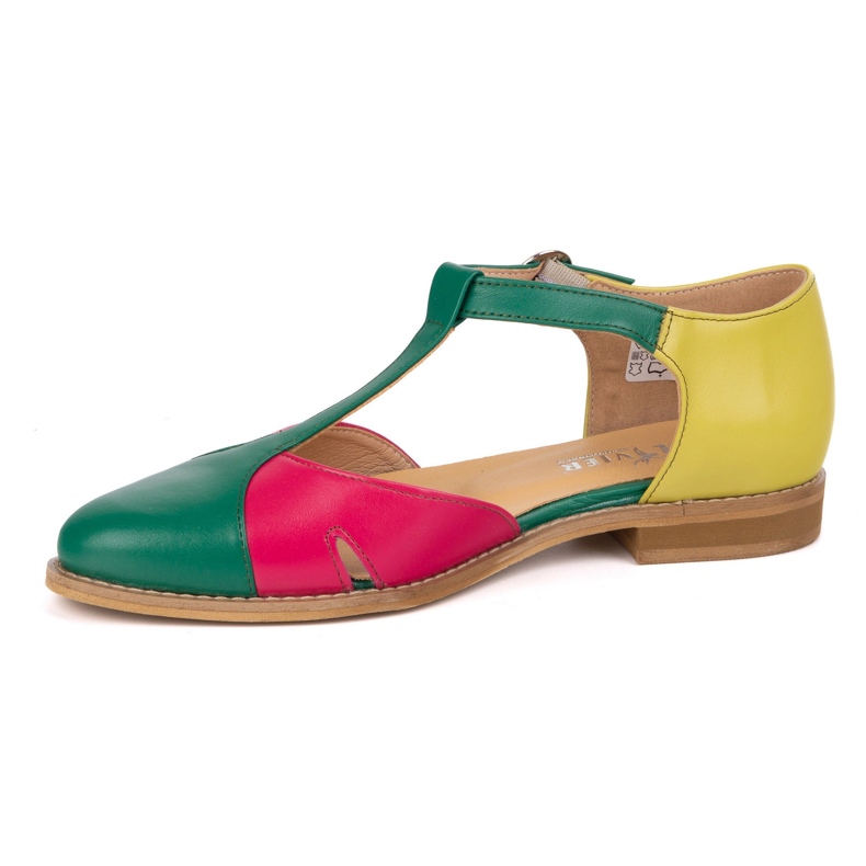 Olivier Ženske kožne sandale 4240/35 Ziel/Roz/Zol zelena 1