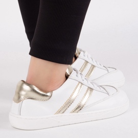 Tenisice bosonogi ženski kaia olivier - bijele kožne cipele bijela 1