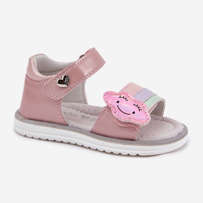 EVento Dječje sandale pričvršćene ružičastim čičak ružičasta 2