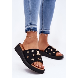 Vinceza Ženski antilop lepršaju s Vincezom 66741 Crni pinovi crna 2