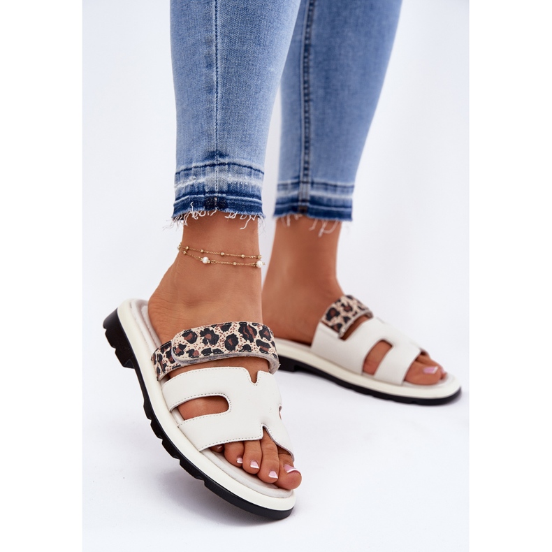 Ženska kožna kožna letilica Vinceza 66769 Svjetlo zvono bež 2