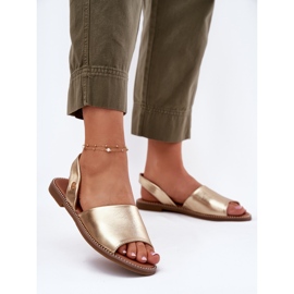 EVento Ravna -ženska sandala sa sjedištem u stanju ekološka zlatna 2