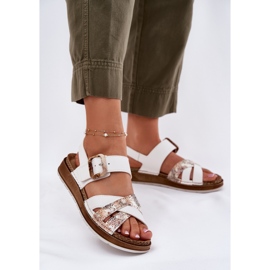 Ženske sandale s bijelom kopčom Inblu GS000056 bijela 2