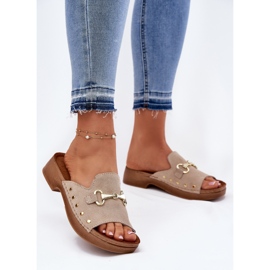 Inblu Ženske papuče za antilop uBlu tf0002K bež 2