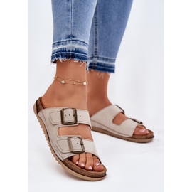 Ženski profilaktički flip flops inblu aa000068 bež 2