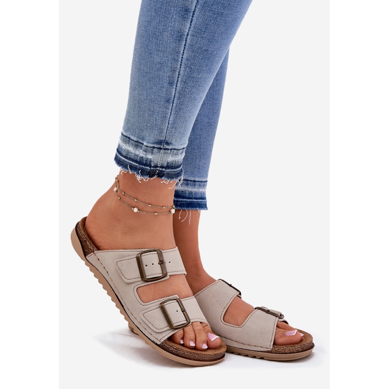 Ženski profilaktički flip flops inblu aa000068 bež 1