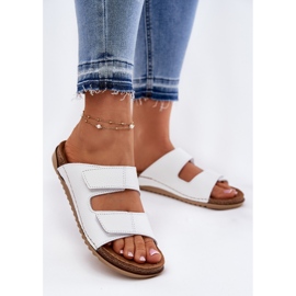 Ženske kožne papuče Inblu aa0005gu bijeli bijela 2