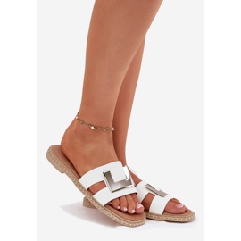 Ženski ravni flip jarudi s ukrasnim detaljima Artiker 56C1334 White bijela 1