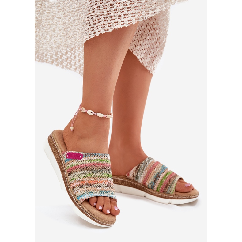 Ženski klip s višebojnim klinom obloženim klinom raznobojna 1