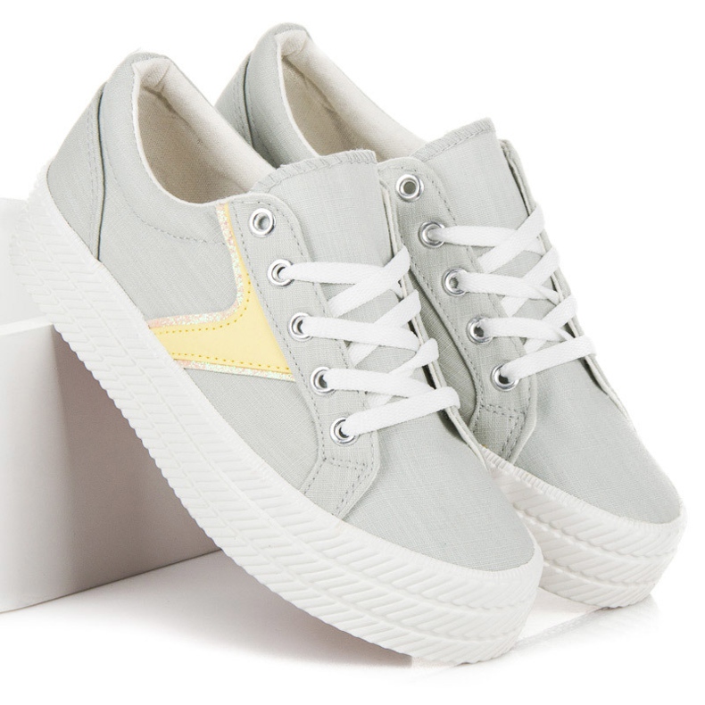 Kylie Tenisice na platformi siva 2