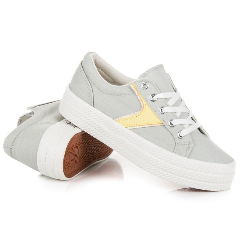 Kylie Tenisice na platformi siva 1