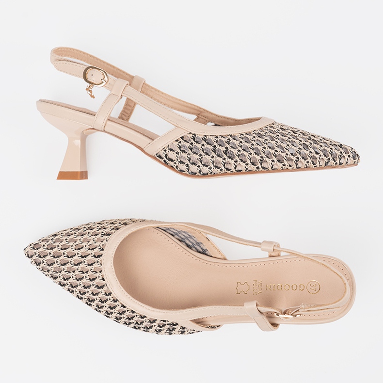 Goodin Pumpe s laganim otvorenim otvorenim putem bež 1