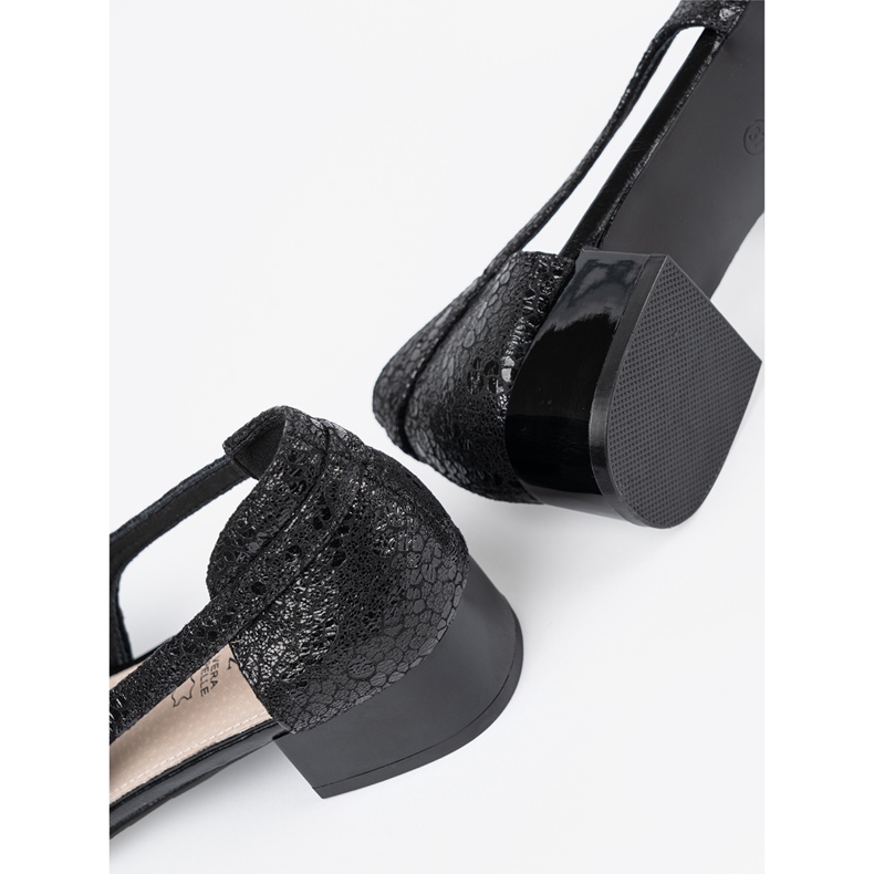 Goodin Crne klizne cipele s golim prstima crna 1