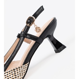 Goodin Crne pletenice s niskim pumpama crno 2