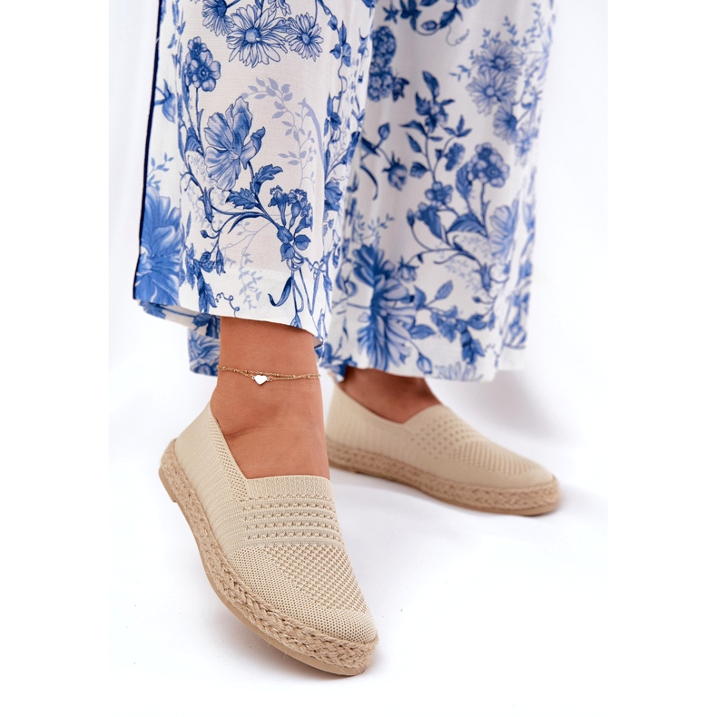 Vinceza Ženske espadrile s Vincezom 13624 Beige pletenica bež 2