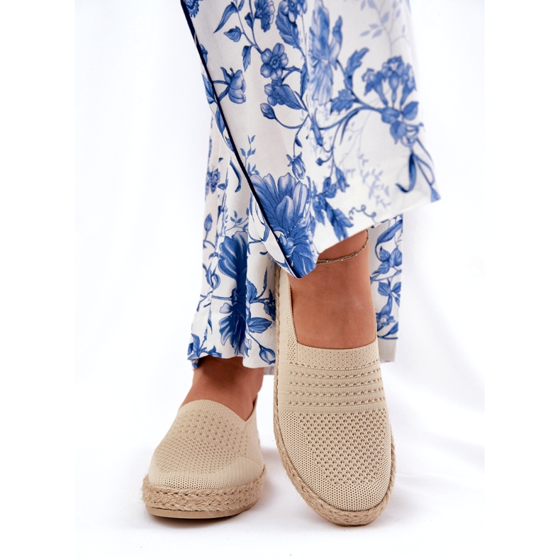 Vinceza Ženske espadrile s Vincezom 13624 Beige pletenica bež 3