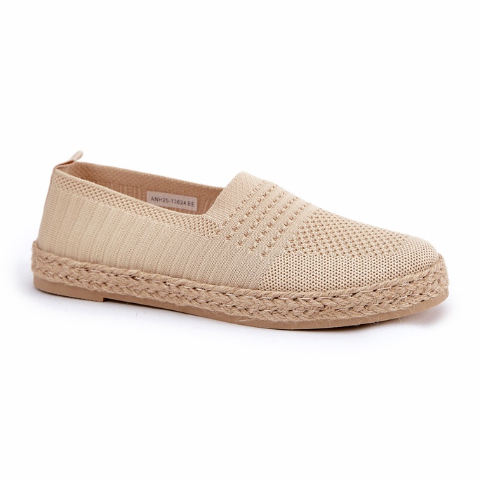 Vinceza Ženske espadrile s Vincezom 13624 Beige pletenica bež 4