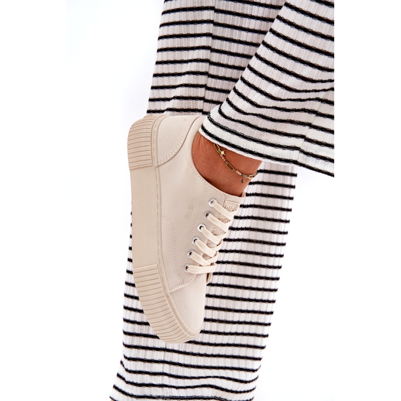 Ženske materijalne tenisice Big Star RR274407 bež 5