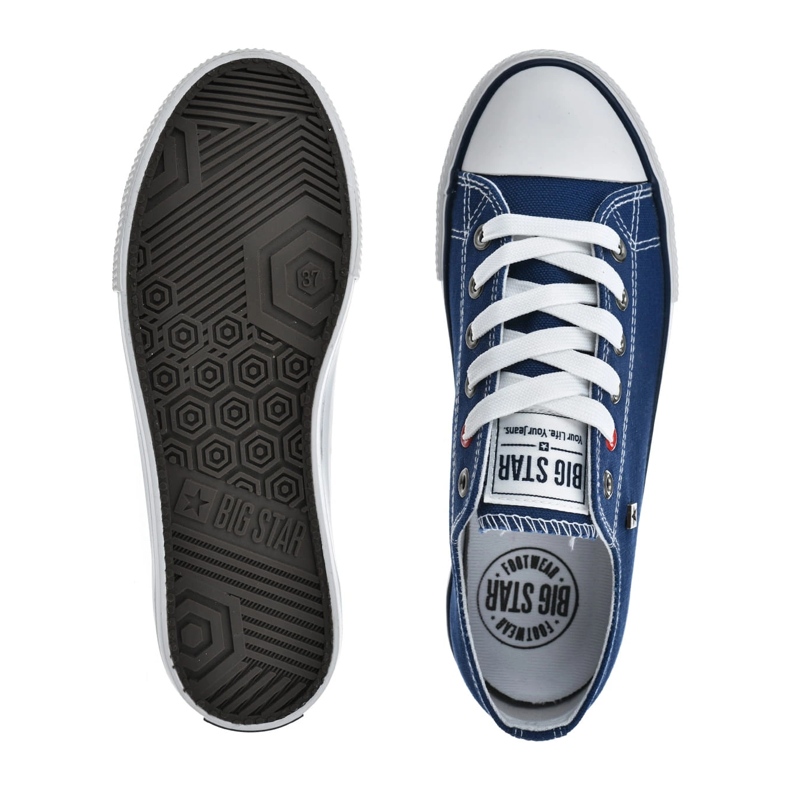 Big Star Ženske tenisice Velike zvijezde NN274653 mornarsko plave cipele 1
