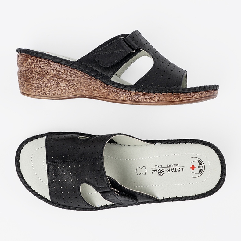 J. Star Crni klinovi s izrezima crna 1