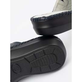 J. Star LIPIN LICHA s kožnim umetnutim mornarsko plavim plava 1