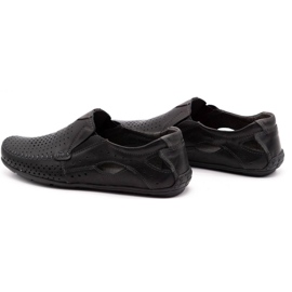 Olivier Muških Loafers 901 za ljetno crno lice crna 7