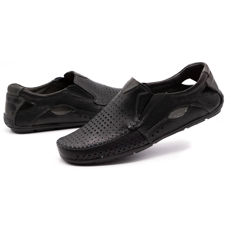 Olivier Muških Loafers 901 za ljetno crno lice crna 6