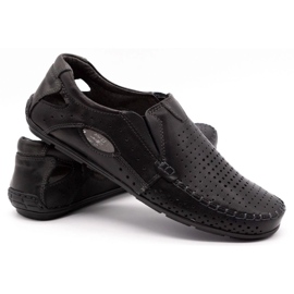 Olivier Muških Loafers 901 za ljetno crno lice crna 4