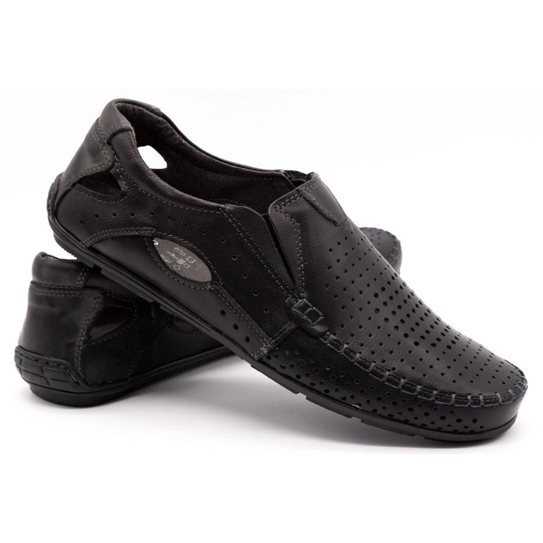 Olivier Muških Loafers 901 za ljetno crno lice crna 4