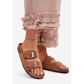 Ženski klip na platformi kamile kamile smeđa 1