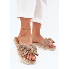 Ženski klip na platformi s pletenom i višebojnim lukom višebojan 2