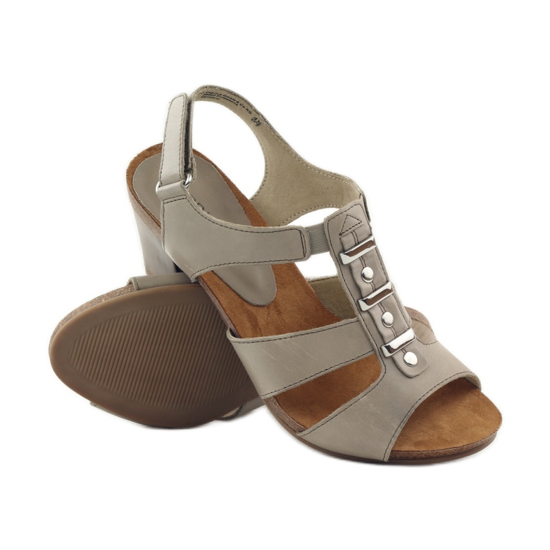 Ženske sandale Caprice s čičkom 28309 smeđa višebojan 3