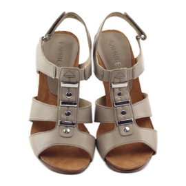 Ženske sandale Caprice s čičkom 28309 smeđa raznobojna 4