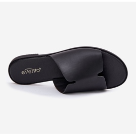 EVento Ženski prelepoljci s ravnim kožnim kožnim crnom bojom crna 2