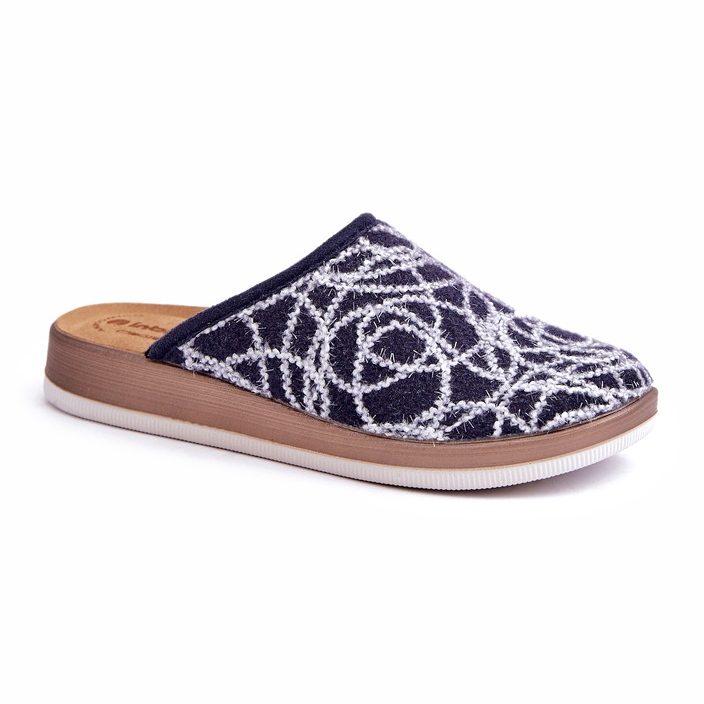 Sjajne ženske papuče Inblu CT000028 tamnoplave plava 4