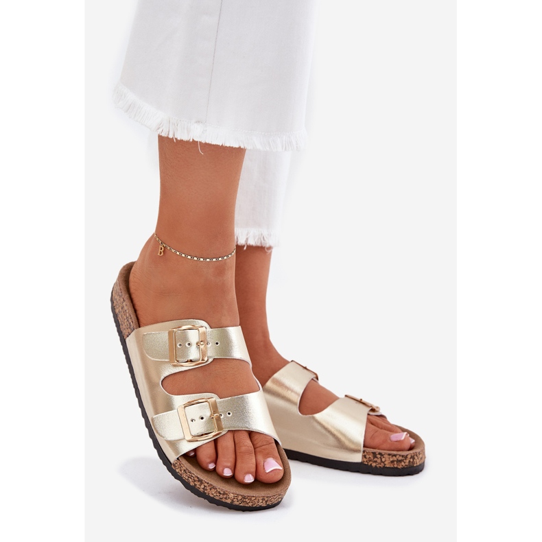 EVento Ženski klip s ekološkim kopčama zlatni 1