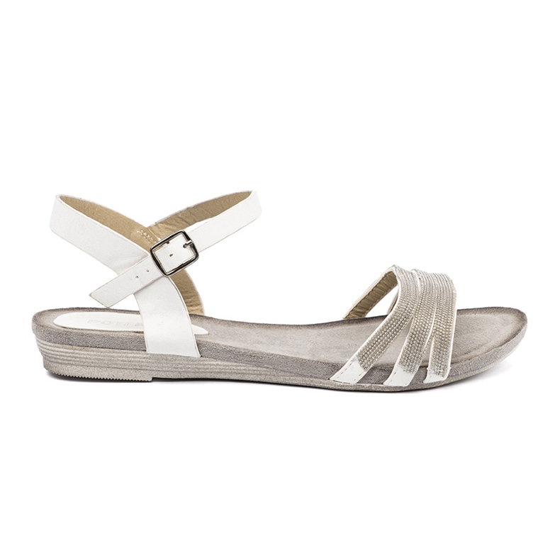 Shelvt Moderne ženske sandale sa sjajnim prugama raznobojna 2