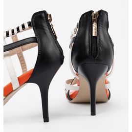 Shelvt Sandale na visokim i bijelim naramenicama raznobojna 1