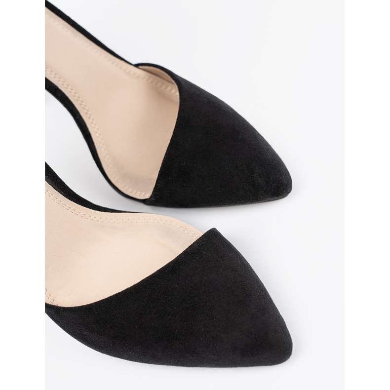 Goodin Crne visoke potpetice s pojasom oko gležnja crno 2