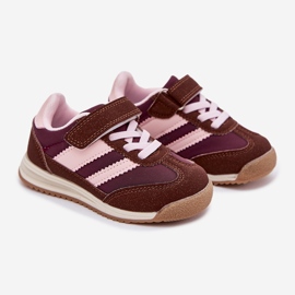 Dječje tenisice sportske cipele za čičak smeđa 1