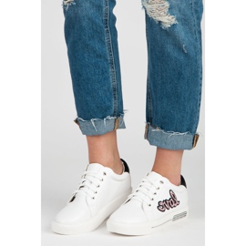 Vices Ljubavne tenisice na vezanje bijela ružičasta 1