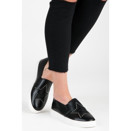 Crni papuči sa zvjezdicom crno 1