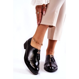 Ženske cipele Laura Messi lakirana 2532 crna crno 1