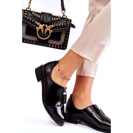 Ženske cipele Laura Messi lakirana 2532 crna crno 3