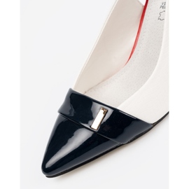 Goodin Bijele i bijele pumpe s otvorenom petom 1