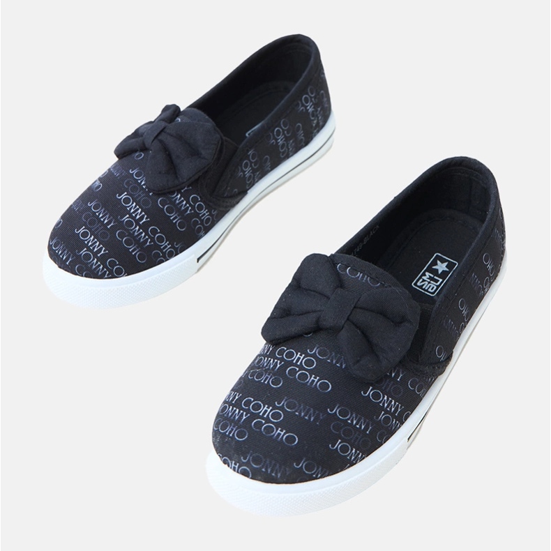 Tenisice crne djece s lukom crno 1