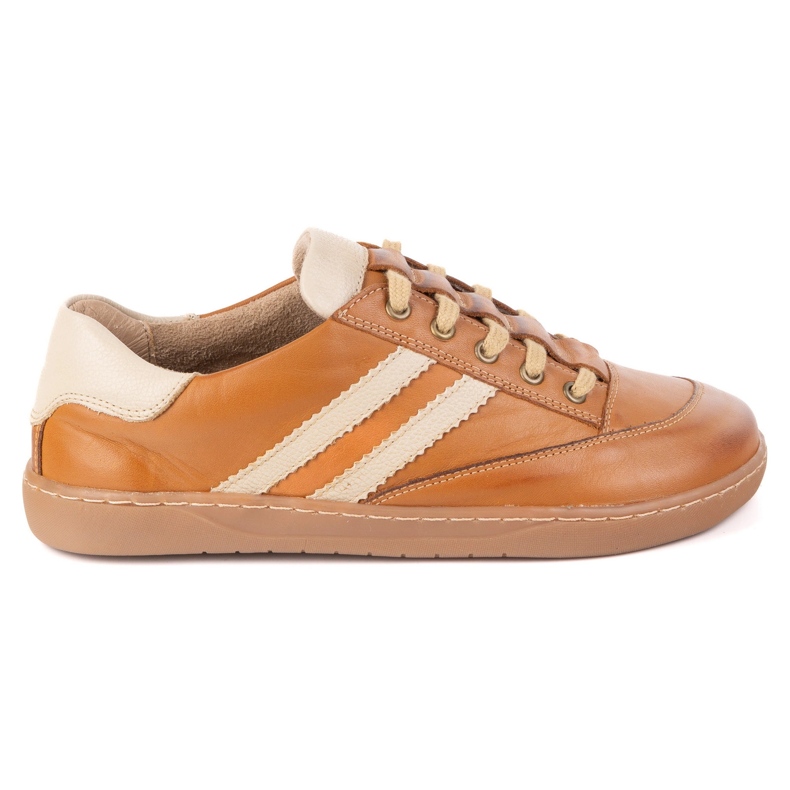 Tenisice bosonogi ženski kaia olivier - svijetlo smeđe kožne cipele smeđa 1