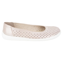 Olivier Minimalističke pumpe bosonogi ženske pumpe proklizaju -u 1771Pol Pink Perforaciji satena ružičasta 2